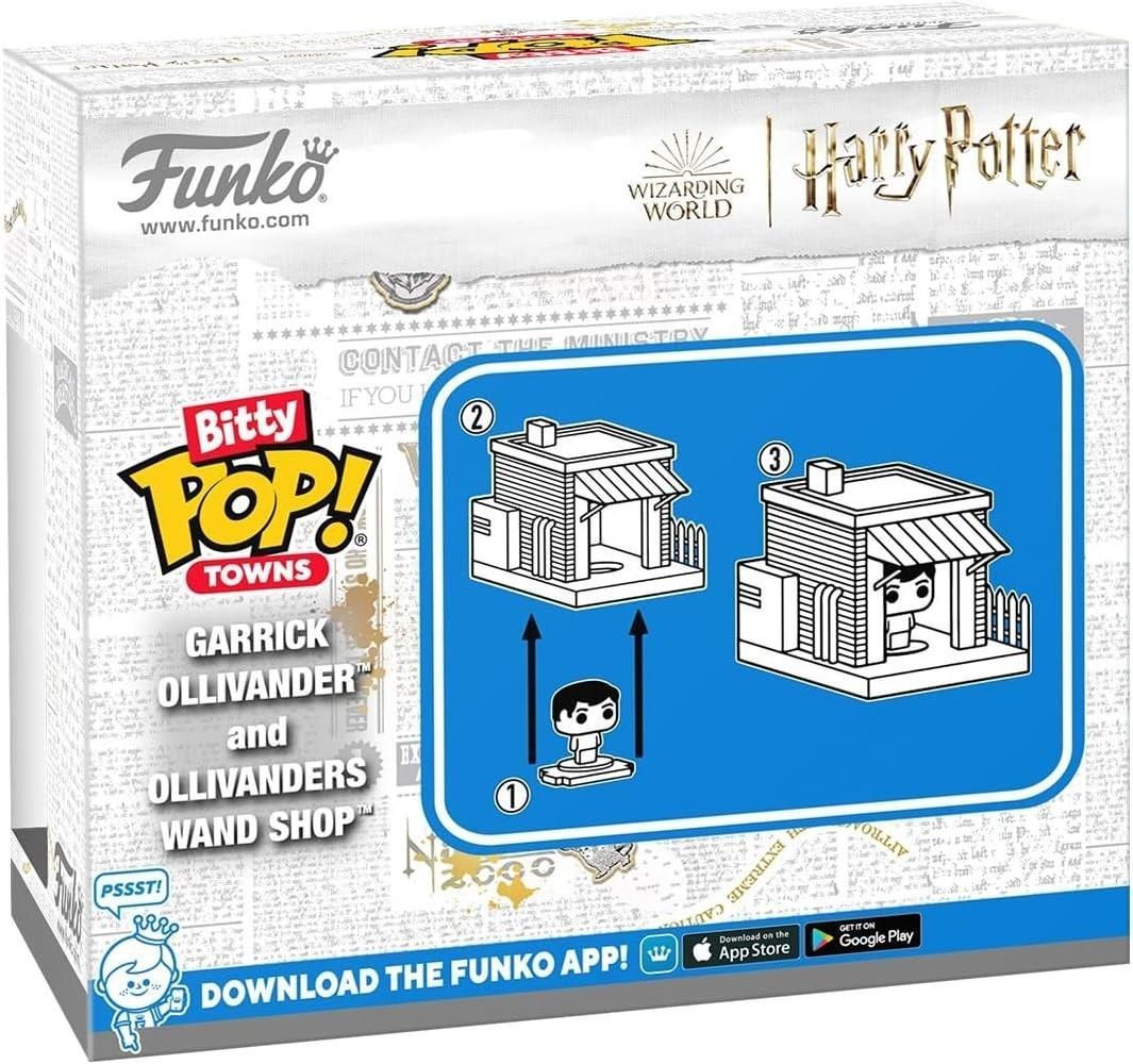 FUNKO Bitty POP! Town: Harry Potter - Garrick Ollivander & Ollivanders Wand Shop