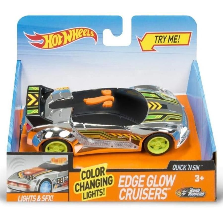 Hot Wheels Edge Glow Cruiser with Colour Changing Lights