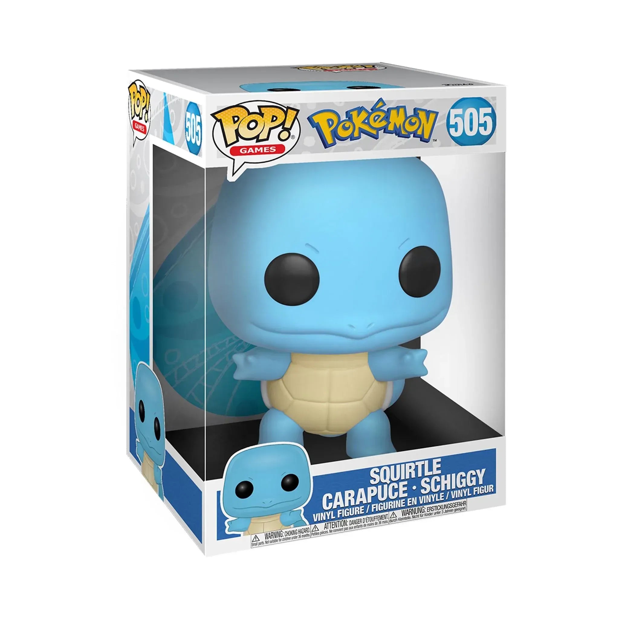 POP! Games: Pokemon – Squirtle Carapuce-Schiggy – 10in Jumbo – 505