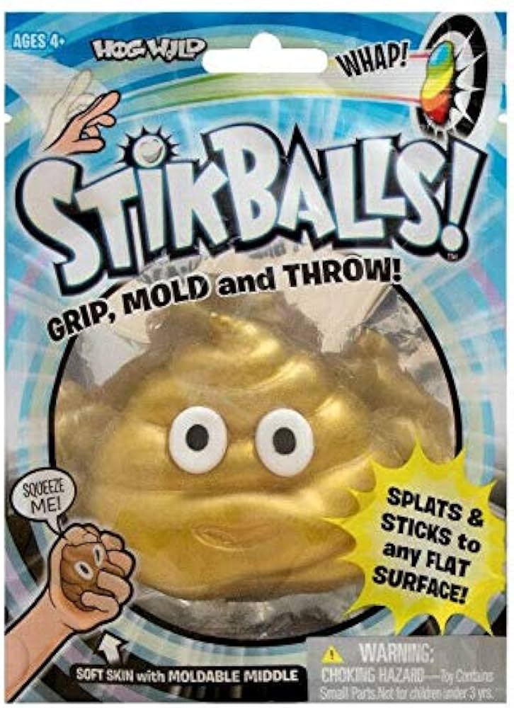 HOG WILD Stikballs – Squishy Sticky Ball – Assorted